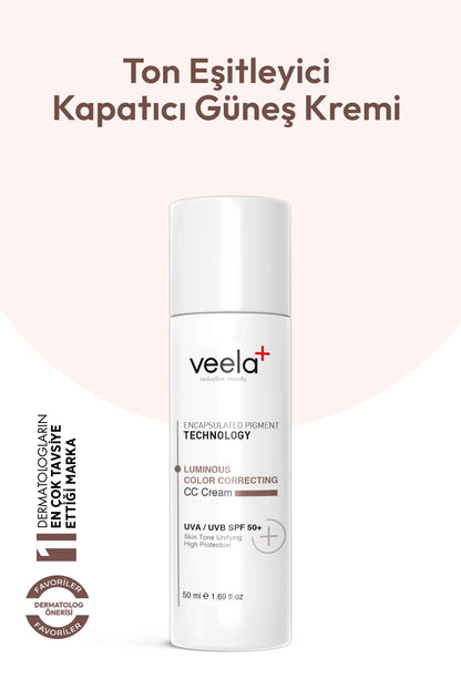 Kapatıcı, Cilt Tonu Eşitleyici ve Leke Karşıtı Luminous Color Correcting CC Cream SPF 50+