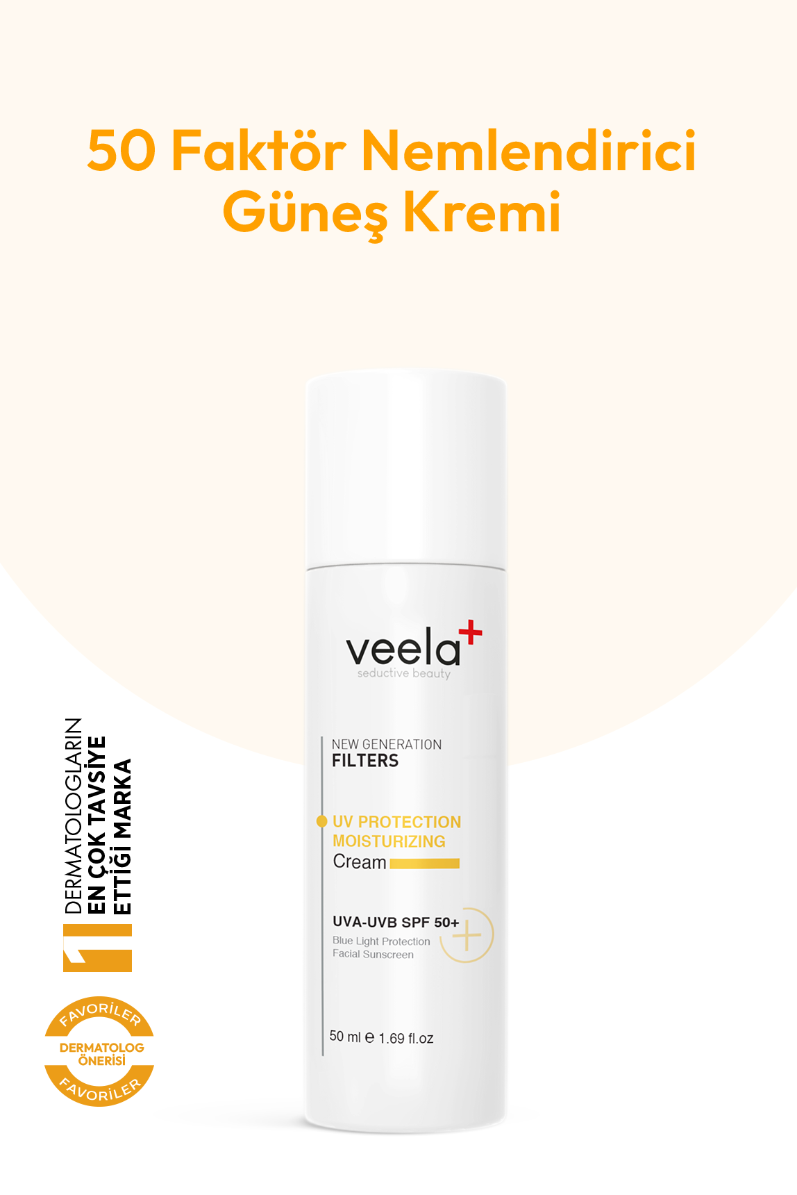 Yüksek Koruma ve Nemlendirici Etkili 50 SPF+ UV Protection &amp; Mousturizing Cream